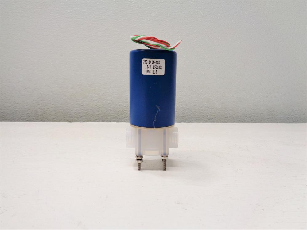 Galtek Fluoroware 1/4" 2-Way Solenoid Valve, Model# 203-1414-415